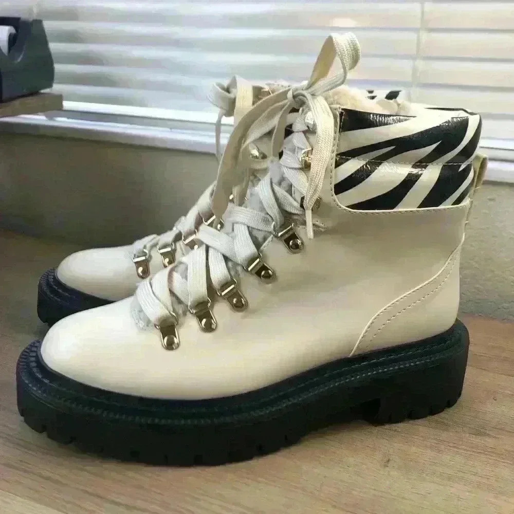 Circus by Sam Edelman Flora Shearling Hiker Boot sz 8